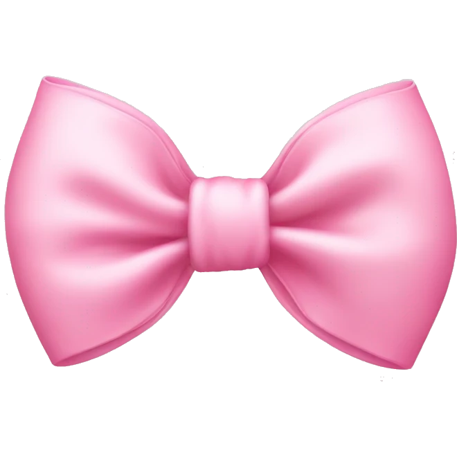 Baby pink bow emoji
