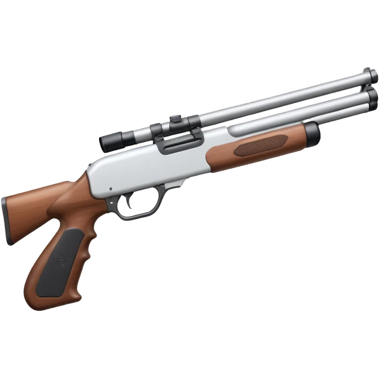 white coloured shotgun spas12 white emoji
