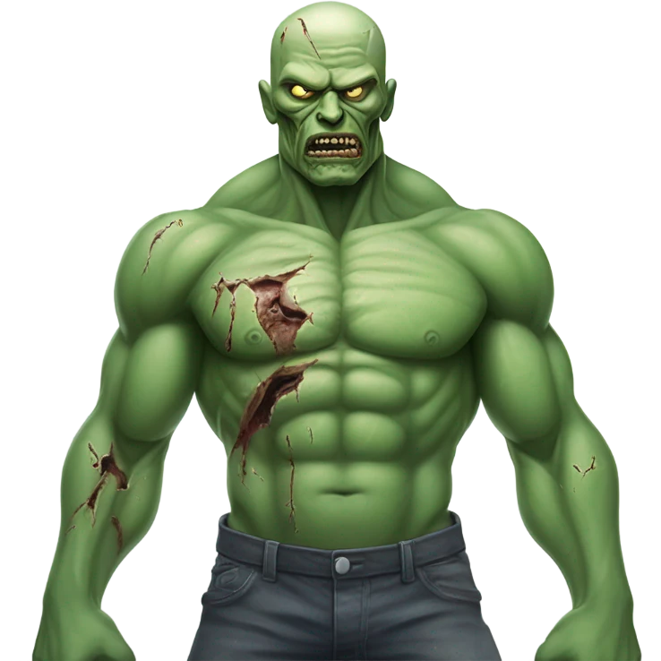 Zombie hulk emoji