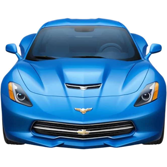 blue Chevy stingray emoji