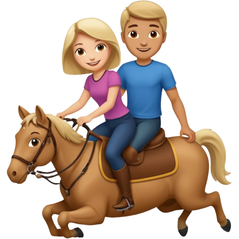 Girl riding a man emoji