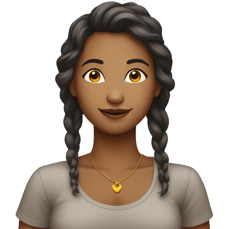 Mulher dizendo meu pedacinho de estresse  emoji