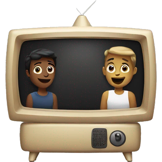 Friends Watching TV  emoji