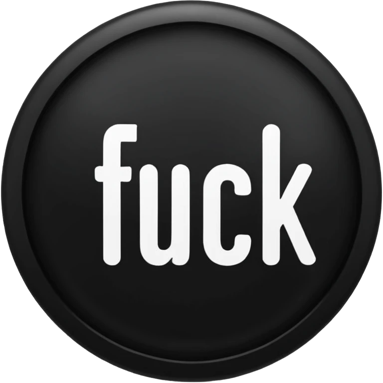 button that says fuck on it emoji