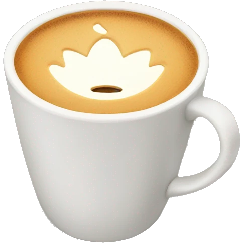 Chai latte in a cup emoji