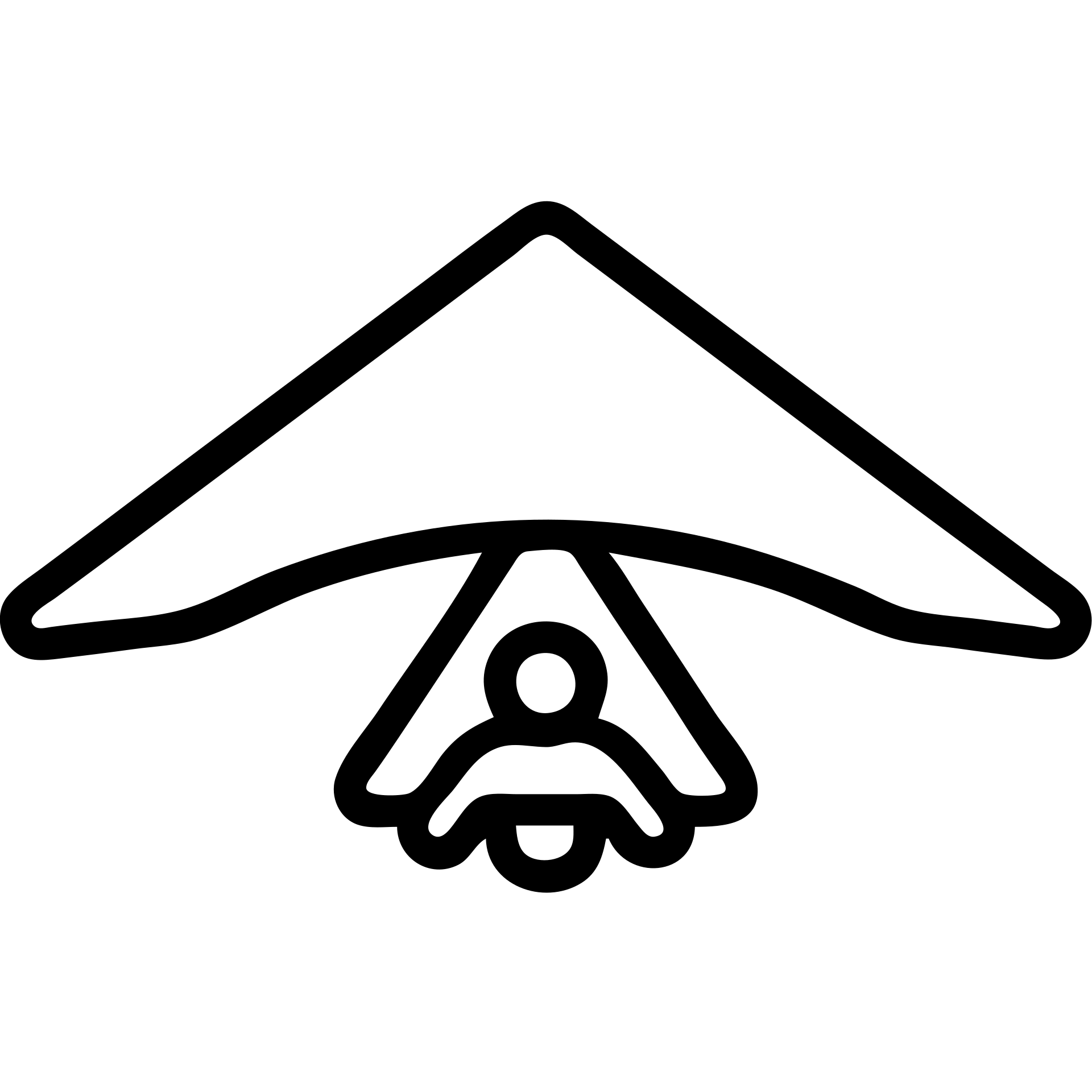 outlined hang glider icon emoji