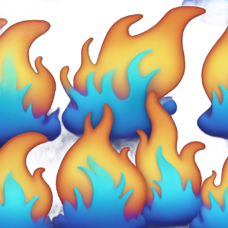 blue flame emoji