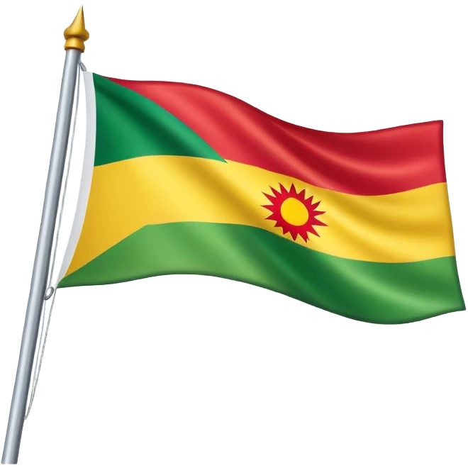 The flag of Kurdistan emoji