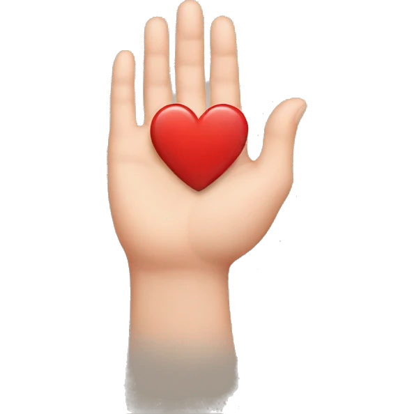 Heart in Hand emoji