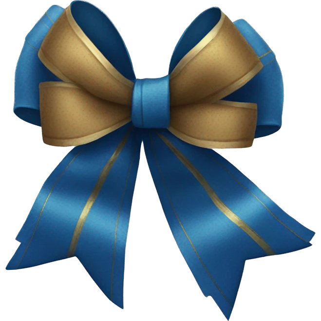 Blue bow emoji