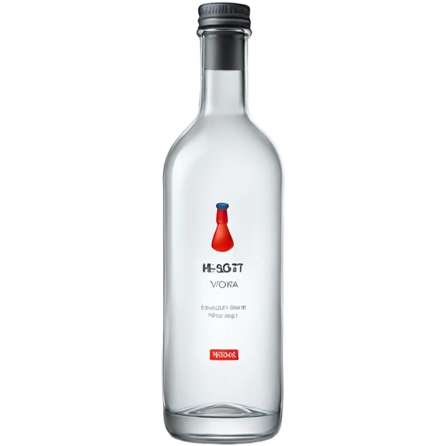 Bottle of vodka emoji