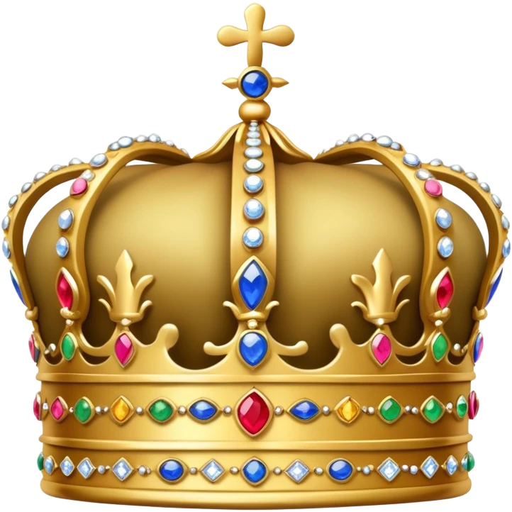 British crown with jewels emoji
