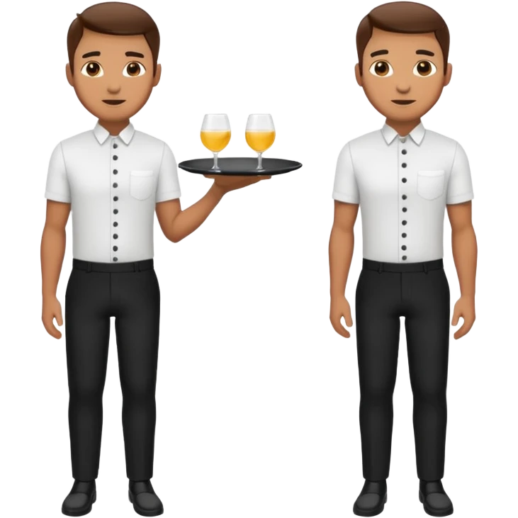 waiters full body emoji