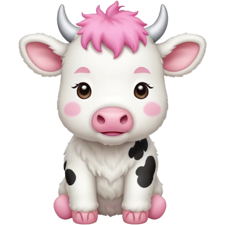 baby white cow emoji