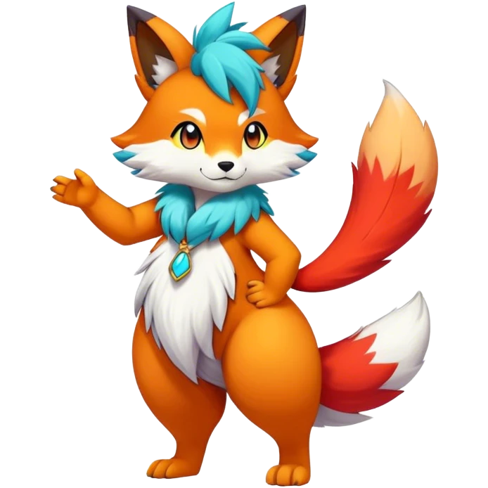 Anthro Sona Fakemon Full Body emoji