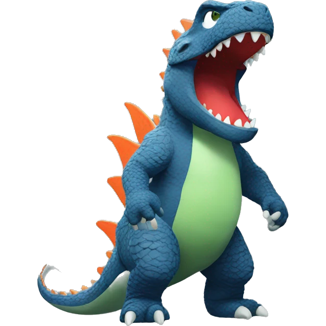 Godzilla As Yoshi emoji
