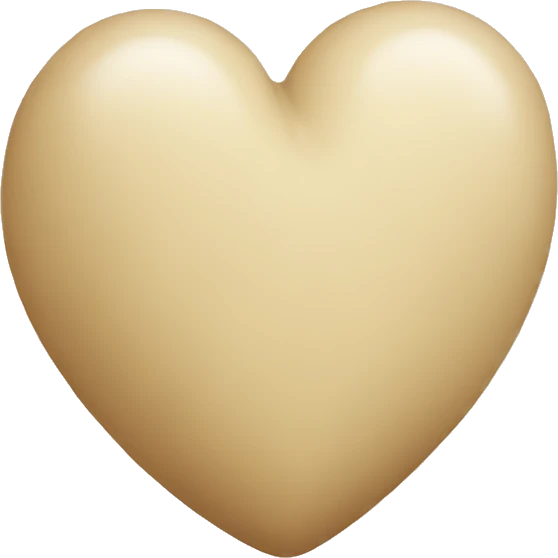 Corazon beige emoji