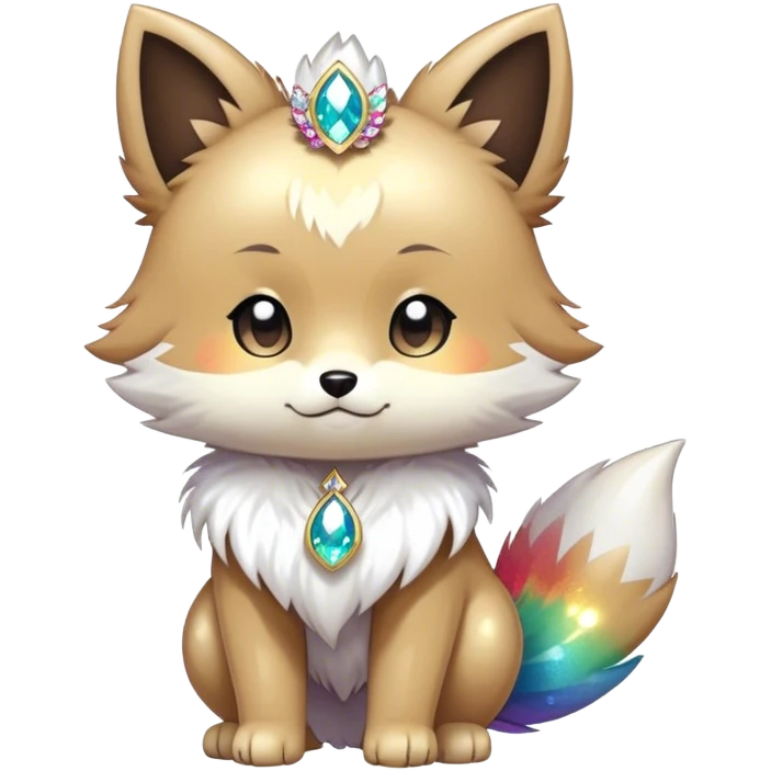  High quality detailed Cute Cool Kawaii stylish Pretty Chibi Fur-Sona Shiny Colorful Sparkly Fakemon Full Body emoji