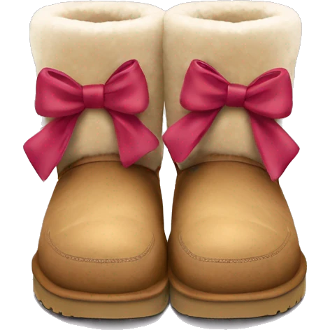 Ugg buts with bows emoji