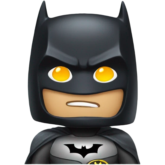 Batman with halo emoji