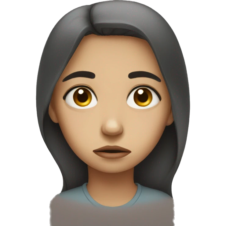 Sad girl emoji