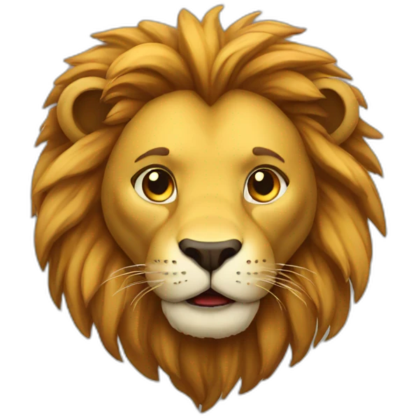 Lion fun emoji