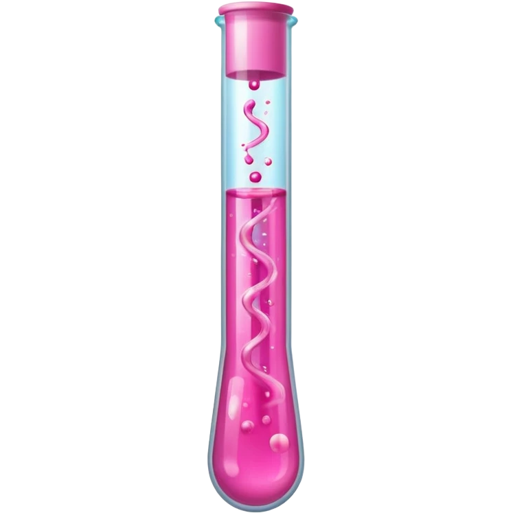 pink liquid in test tube simple emoji