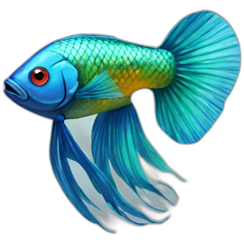 Fighting fish emoji