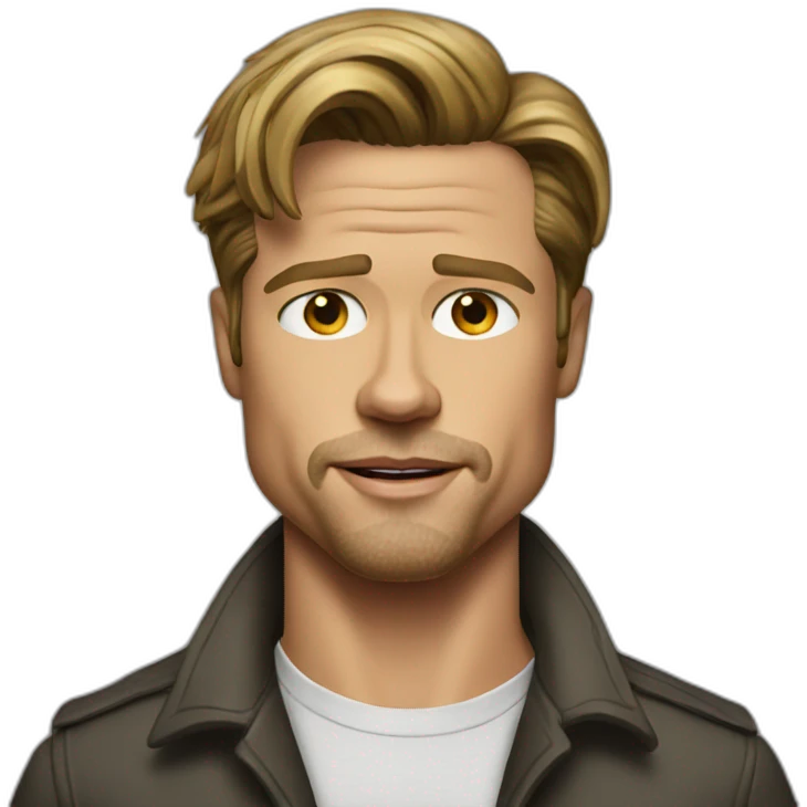 brad pitt realistic emoji
