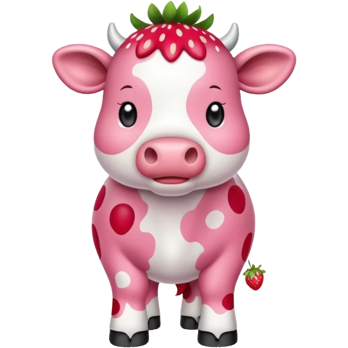 Strawberry cow  emoji