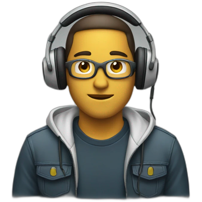 person - with headphones emoji