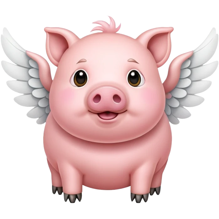 Pig with wings emoji