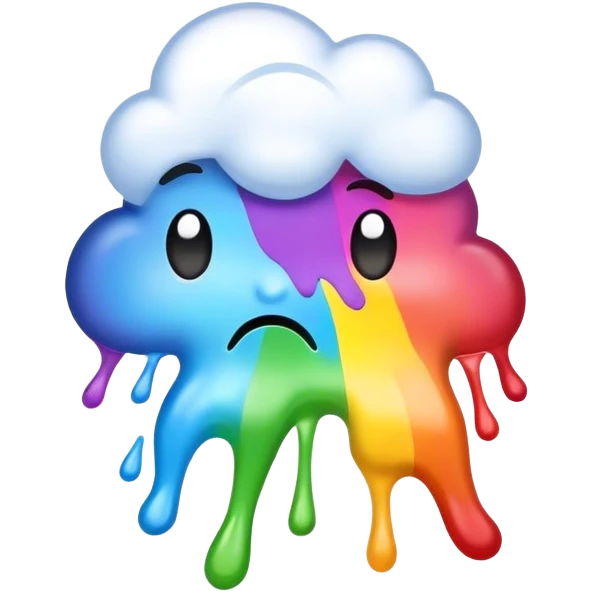 Rainbow vomit emoji