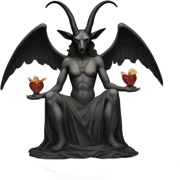 Baphomet and the lovers card emoji