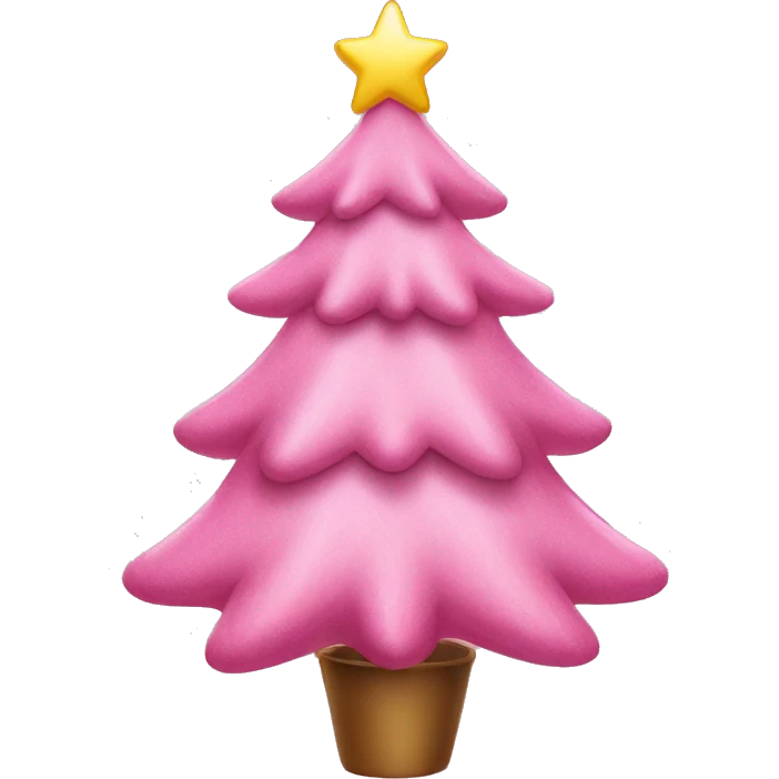 Christmas tree pink ￼ emoji