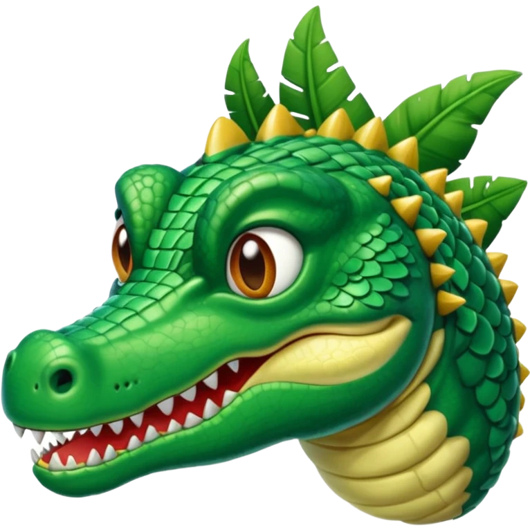 Hazme un avión con cabeza de cocodrilo emoji