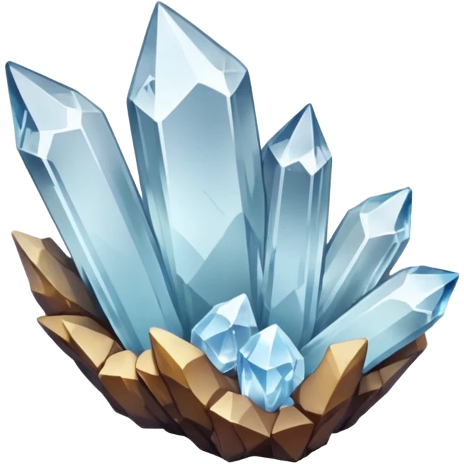 raw quartz crystal emoji