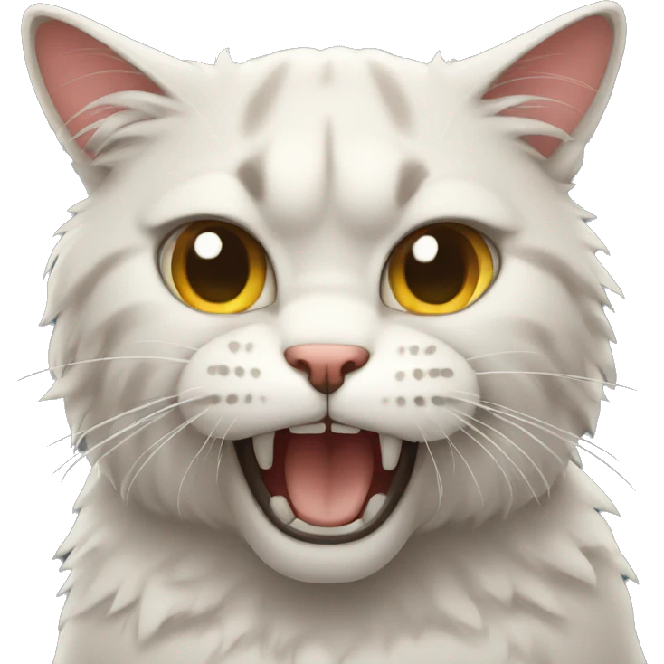 curly angry cat emoji