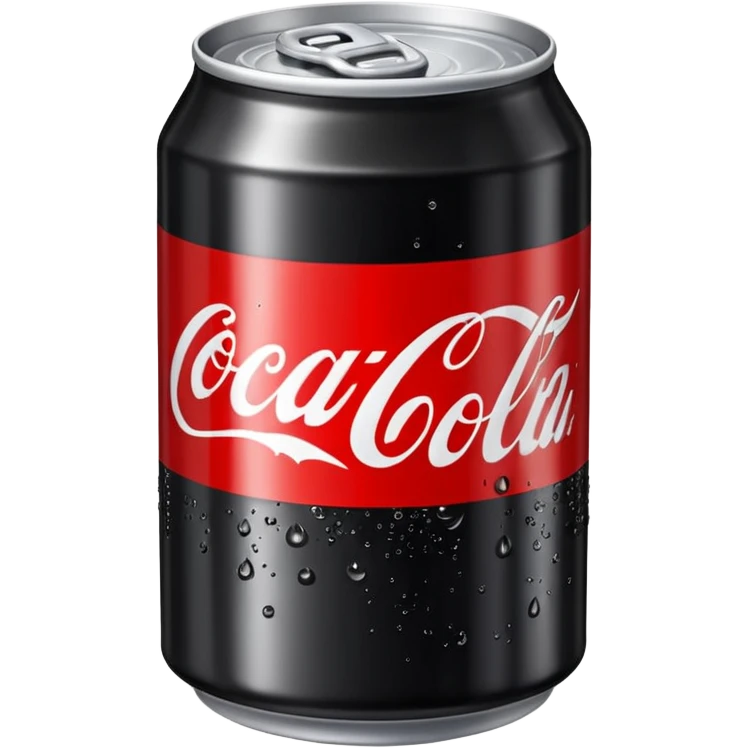 Coca cola Zero in lattina
 emoji