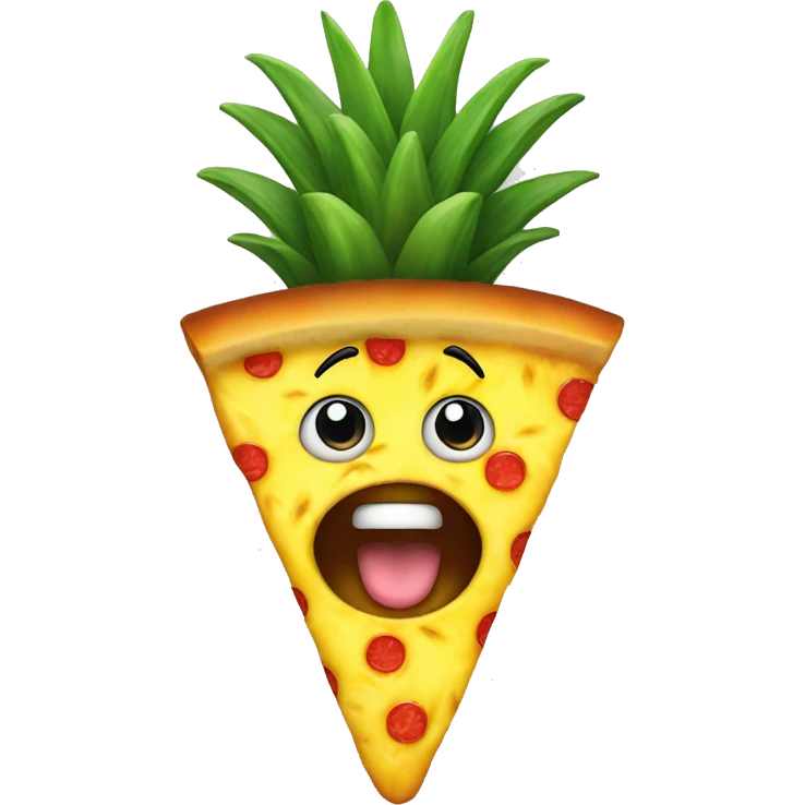 Pineapple on pizza emoji