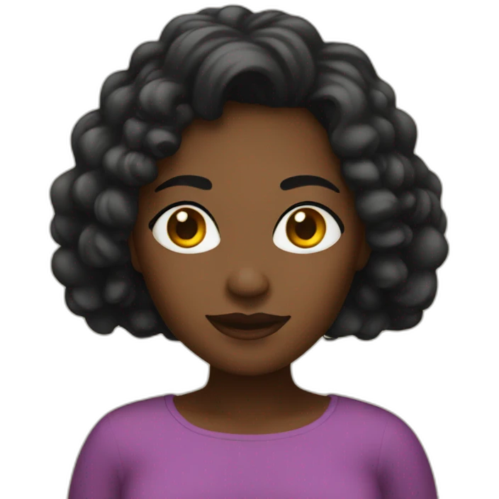 Femme noire emoji