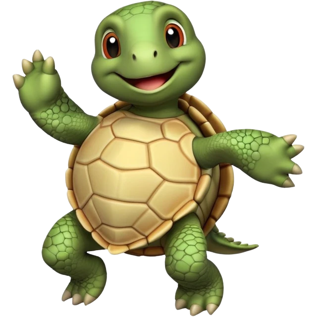Turtle dancing emoji