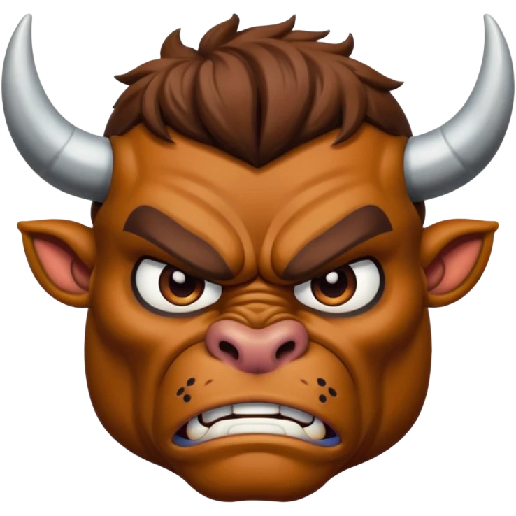 anfry bull face emoji