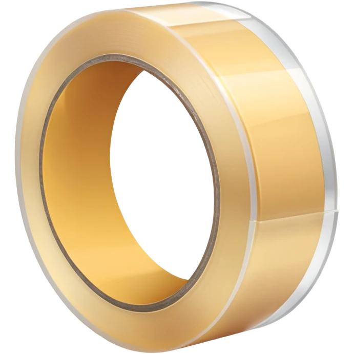A roll of transparent scotch tape emoji