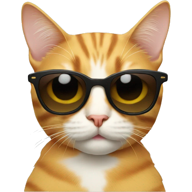 Cat with sunglasses emoji