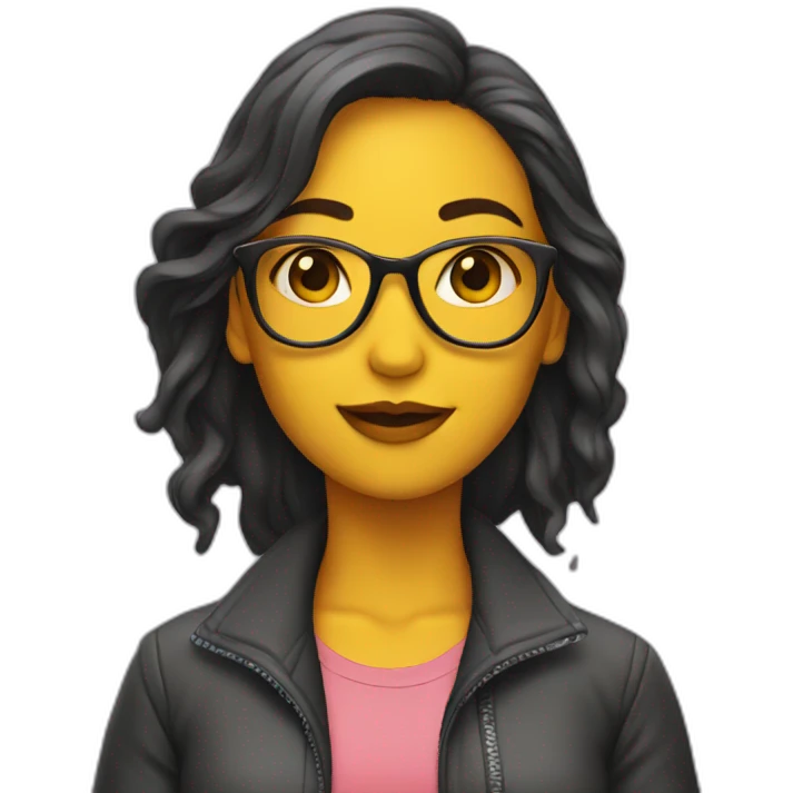 Cool female emoji