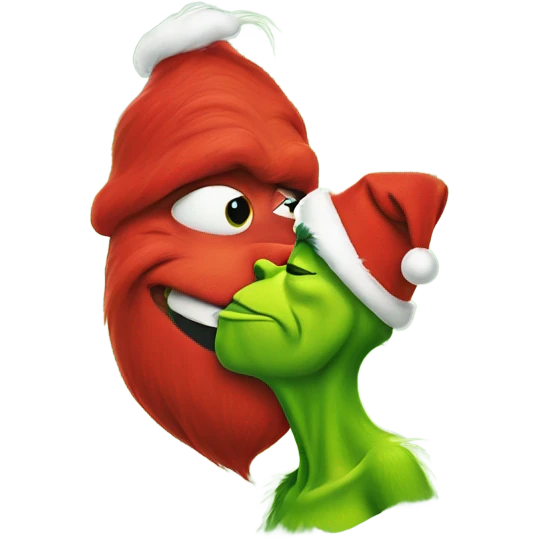 Smeegle kissing grinch emoji