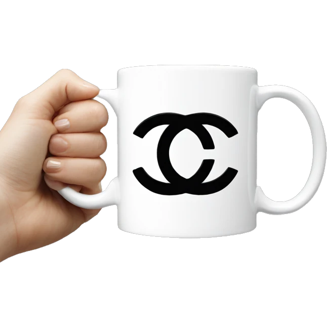 Chanel logo Coffee mug emoji