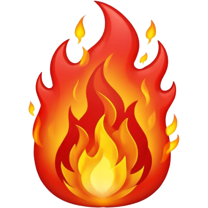 RED Fire emoji
