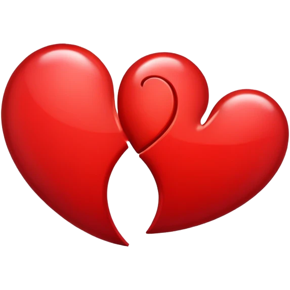 Half heart  emoji